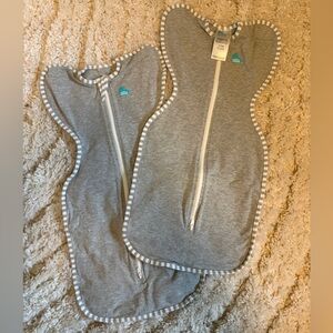Love to Dream - 2 Gray Newborn Swaddles